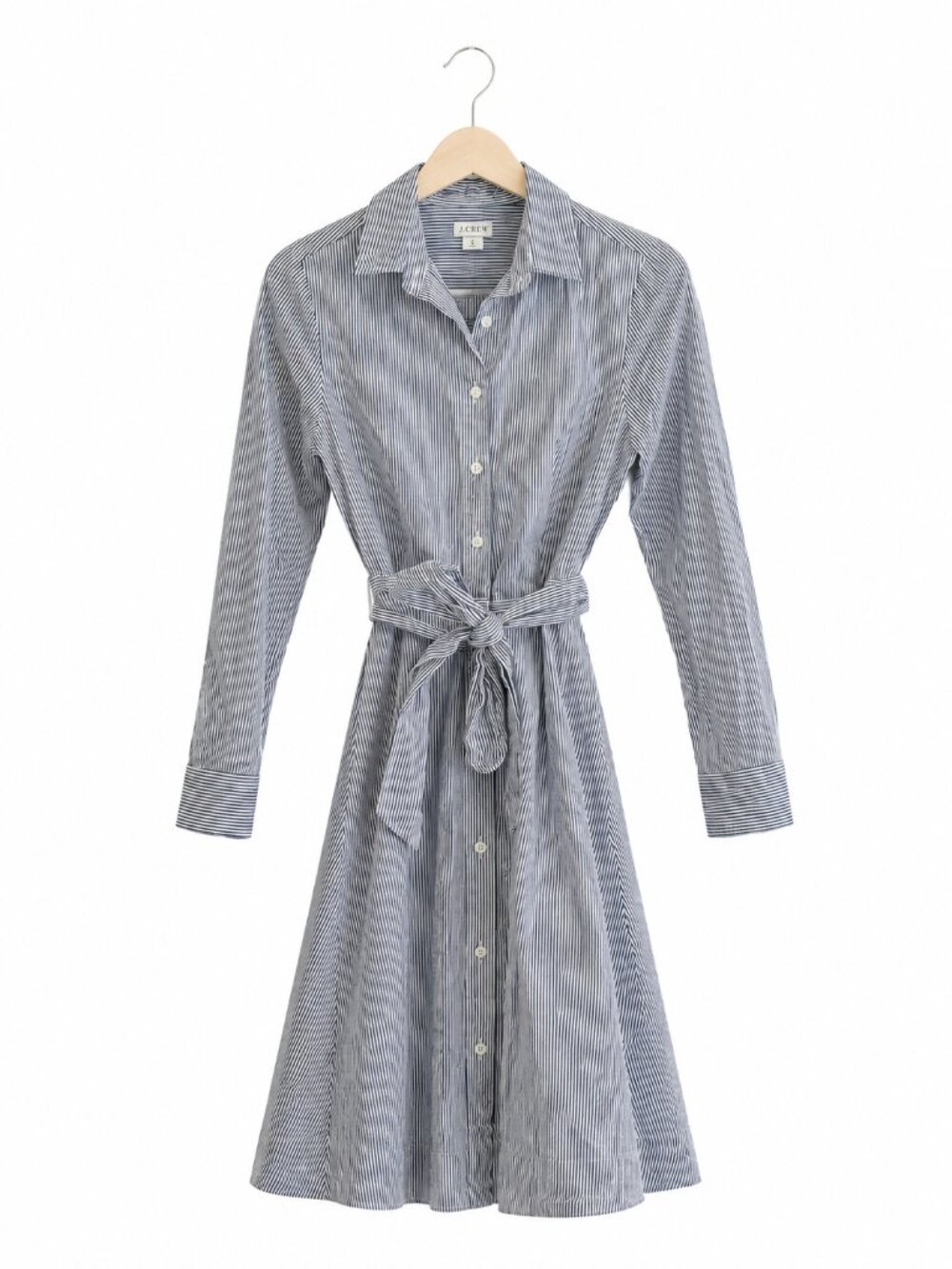 J Crew Striped Shirt Dress